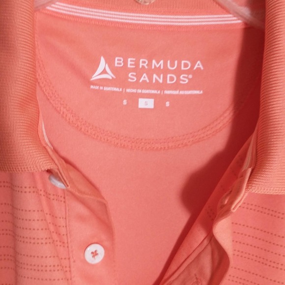 NWT Bermuda Sands Orange Short sleeve wick away UPF 50+ Polo shirt. S - Picture 2 of 9